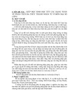 Giup hoc sinh hoc tot cac dang toan ve phan tich da thuc thanh nhan tu o mon dai so 8