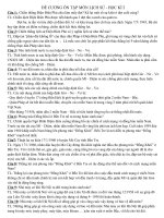 ĐỀ CƯƠNG ÔN TẬP MÔN LỊCH SỬ