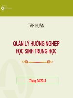 Bài giảng tập huấn hướng nghiệp ( Hồ Chí Dũng-THCS Diễn Đoài: ăn cắp và chỉnh sửa lại)