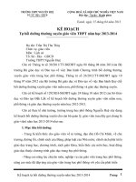 KẾ HOẠCH BỒI DƯỠNG THƯỜNG XUYÊN 2012-2013