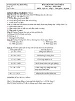 ĐỀ KT HỌC KỲ II LS VÀ ĐL CO DAP AN