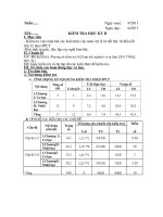 Giáo án kiem tra học kỳ 2 ly 8