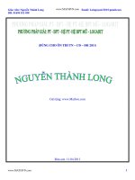 Nguyên hàm và tích phân (Nguyễn Thành Long)