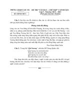 Ðe thi Van hay. Chu dep cap huyen lop 4.5 NH 12.13