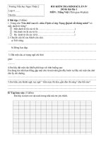 Đề thi định kì lần 4 môn Tiếng Việt lớp 4