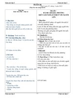 Giáo an lớp ghép 1+2 tuần 34