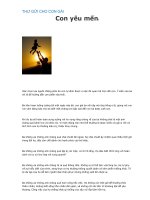 THƯ GỬI CHO CON GÁI