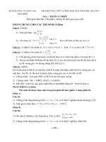 đề thi KH 2 Toan 11