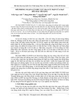 mô phỏng ngập lụt khu vực hạ lưu đập cửa đạt đến bái thượng