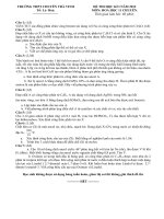 DE THI HKI MON HOA HOC NAM 2012