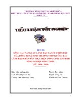 TIỂU LUẬN CHÍNH TRỊ