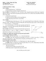 đề kiểm tra chương: Chất khí + Nguyên lí