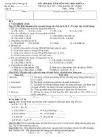 đề thi học kì II hóa 9-2013