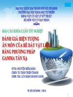 báo cáo đánh giá hiện tượng ăn mòn của bề dày vật liệu bằng phương pháp gamma tán xạ