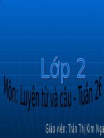 Bài 26.Từ ngữ về loài thú