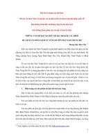 những vấn đề đặt ra đối với qui hoạch các điểm du lịch văn hóa lịch sử vùng duyên hải nam trung bộ
