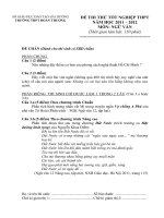 Đề thi tôt nghiêp năm 2012