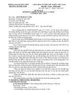 Kế hoạch BDTX năm học 2013 - 2014