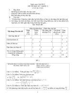 MA TRAN VA DE THI HK2 LOP 11