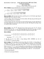 Đề thi CaSio Khu vực năm 2013 (Chưa kèm lời giải)