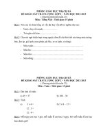 đề thi lớp 2-chương trình đến tuần 23