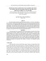 ánh giá chất lượng đào tạo tại khoa kế toán - tài chính, trường đại học kinh tế, đại học huế trên quan điểm của người học