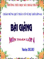 Toán lớp 4 :Dấu hiệu chia hết cho 2