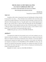 phương pháp cải tiến trong gia công tay nắm cửa hình dạng phức tạp