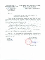 CÔNG VĂN SỞ VỀ VIẾT SKKN TIÊNG ANH