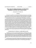 tính toán tải trọng sử dụng lý thuyết sóng tromans có kể đến yếu tố ngẫu nhiên
