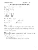 Đề cương ôn tập Toán 6 HKII