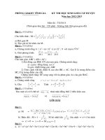LỜI GIẢI HSG TOÁN 8 TĨNH GIA 2012-2013