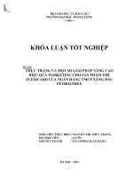 thực trạng và một số giải pháp nâng cao hiệu quả marketing cho sản phẩm thẻ flexicard của ngân hàng tmcp xăng dầu petrolimex