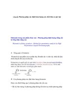 Phương pháp xác định hàm lượng các chất hữu cơ gây hại