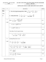 de thi vào chuyên thái bình