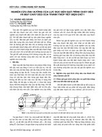 nghiên cứu ảnh hưởng của lực dọc đến quá trình chảy dẻo và mặt chảy dẻo của thanh thép tiết diện chữ i