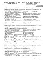 DE THI THU TNTHPT MON HOA HOC NAM 2013