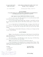 QUYẾT ĐỊNH KHEN THƯỞNG DDDH CẤP TỈNH GIẢI A NĂM HỌC 2012-2013