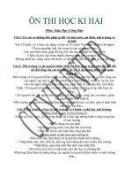 ĐỀ CƯƠNG ÔN THI HỌC KÌ HAI LỚP 7