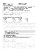 Đề KT 1 tiết 7 lần 3