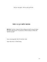 Tìm hiểu về tăng tốc Microwelding trên thiết bị chuyển Ohmic RFMems thông qua bài “Acceleration of Microwelding on Ohmic RFMEMS Switches”