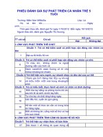 PHIEU DANH GIA PHAT TRIEN TRE 5 TUOI