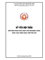 kỷ yếu hội thảo đổi mới phương pháp dạy học phù hợp với phương thức đào tạo theo học chế tín chỉ