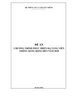 chương trình phát triển hạ tầng viễn thông băng rộng đến năm 2020