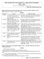 ĐỀ CƯƠNG LỊCH SỬ 9 HỌC KÌ 2NĂM HỌC 2012 - 2013