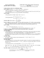 De thi thu va dap an truong THPT Ly Tu Trong BĐ