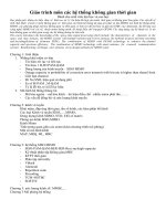 Giáo trình môn các hệ thống không gian thời gian