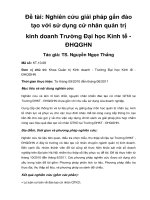đề tài nghiên cứu giải pháp gắn đào tạo với sử dụng cử nhân quản trị kinh doanh trường đại học kinh tế - đhqghn