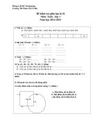 dề thi GK2, khối 1, năm học 2012-2013