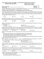 ĐỀ THI THỬ ĐH LẦN 2 (RẤT HAY CÁC BẠN HÃY THỬ SỨC XEM )